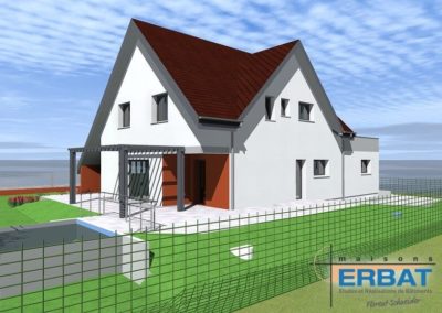 Plan 3D Maison ERBAT à Appenwihr
