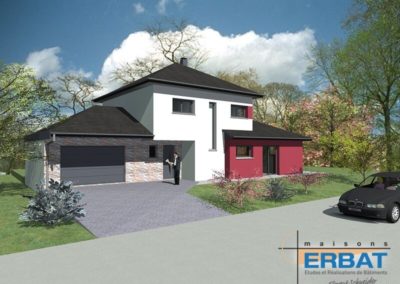Plan 3D maison à Obergheim ERBAT