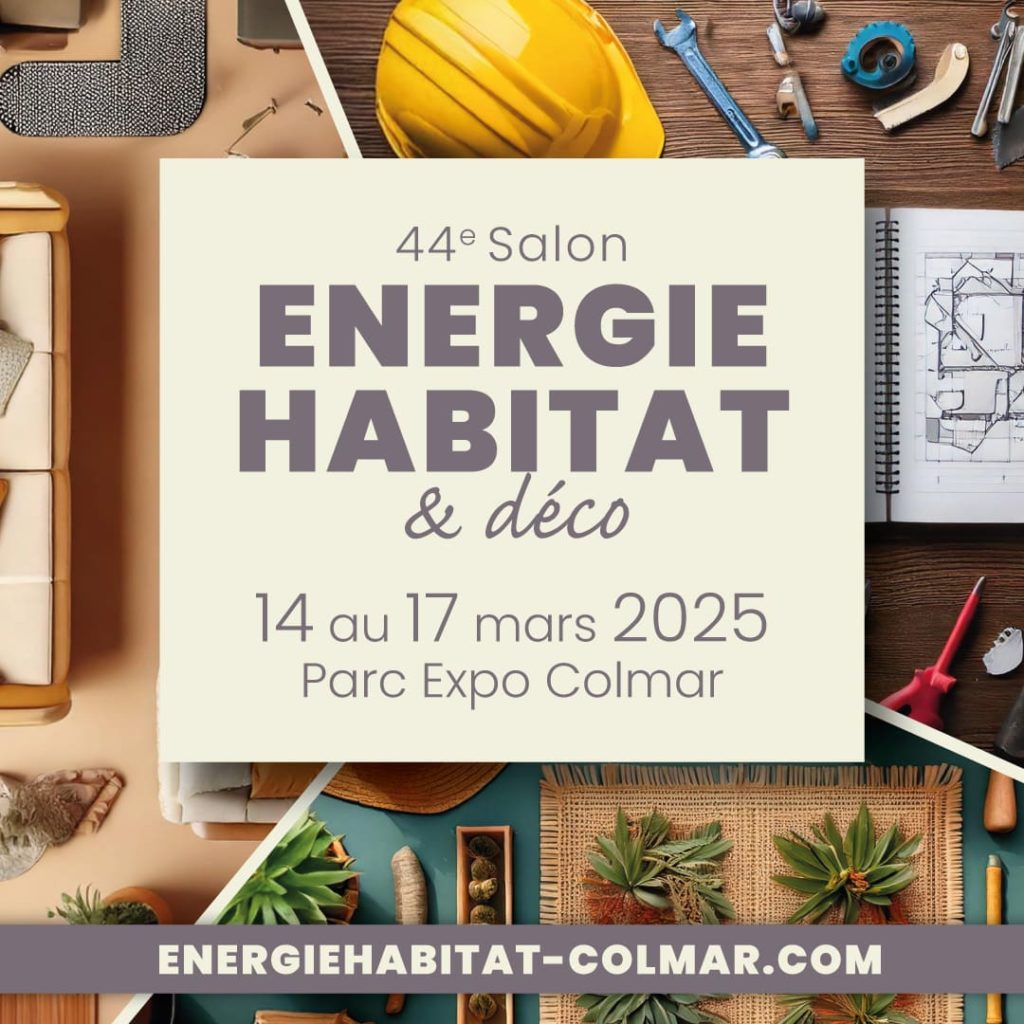 Flyer 44e Salon Energie habita et Déco à Colmar mars 2025